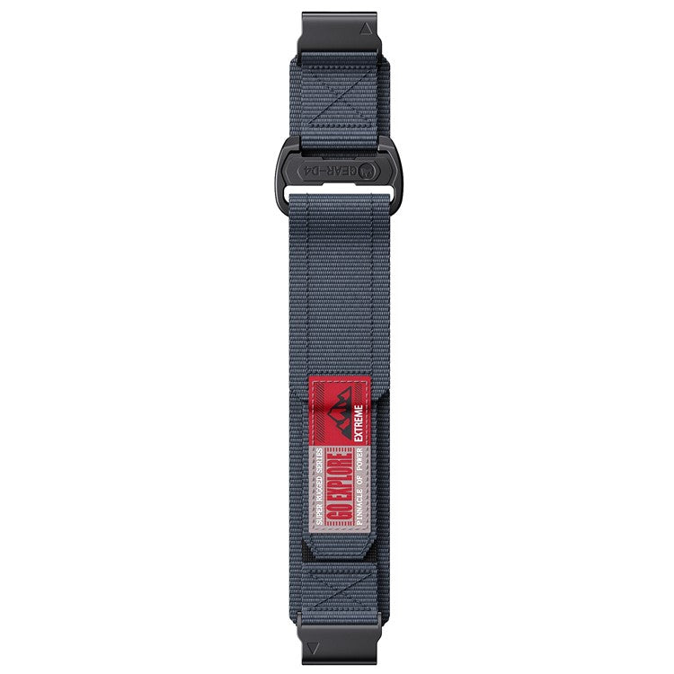 This Navy Nylon 26mm Garmin QuickFit strap is made for larger Garmin multisport watches, giving a secure fit for the Fenix 8X (51mm), Fenix 7X, Fenix 6X, Fenix 5X, Enduro, Enduro 2, Tactix 7, and Instinct 2X.