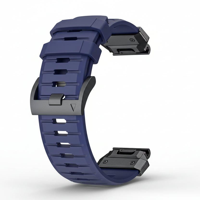 Navy Blue FKM Rubber Navy Strap for Garmin