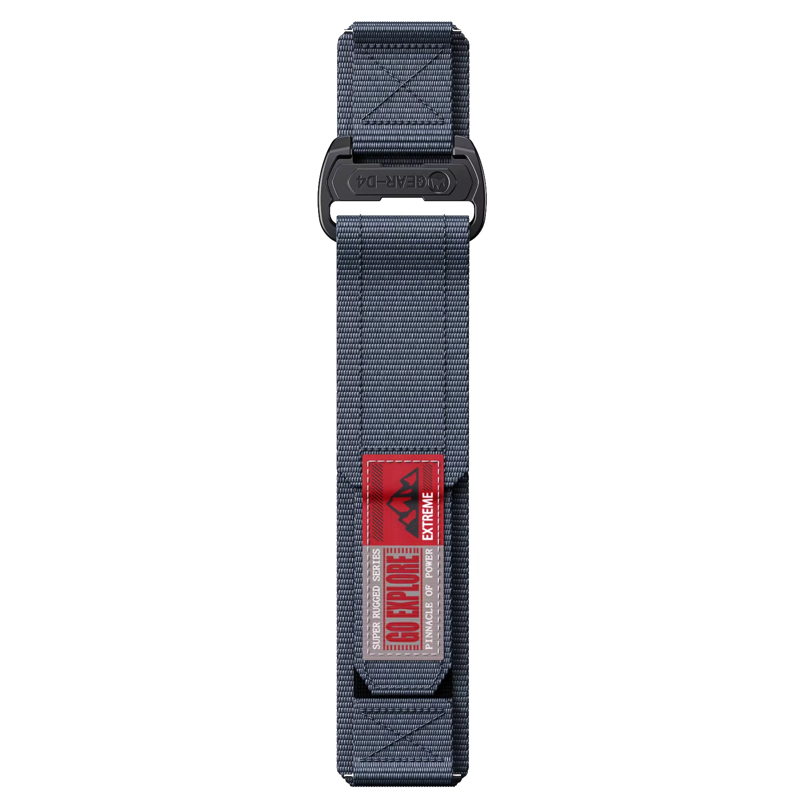 This Navy Blue Nylon 22mm Garmin QuickRelease strap is designed for compatible mid-sized Quick Release Garmin watches, including the Forerunner 245, Forerunner 745, Forerunner 945, Approach S62, and Venu series, providing a secure and comfortable fit.