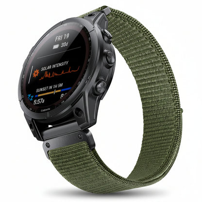 Green Velcro Loop with QuickFit Features for Garmin Watches 